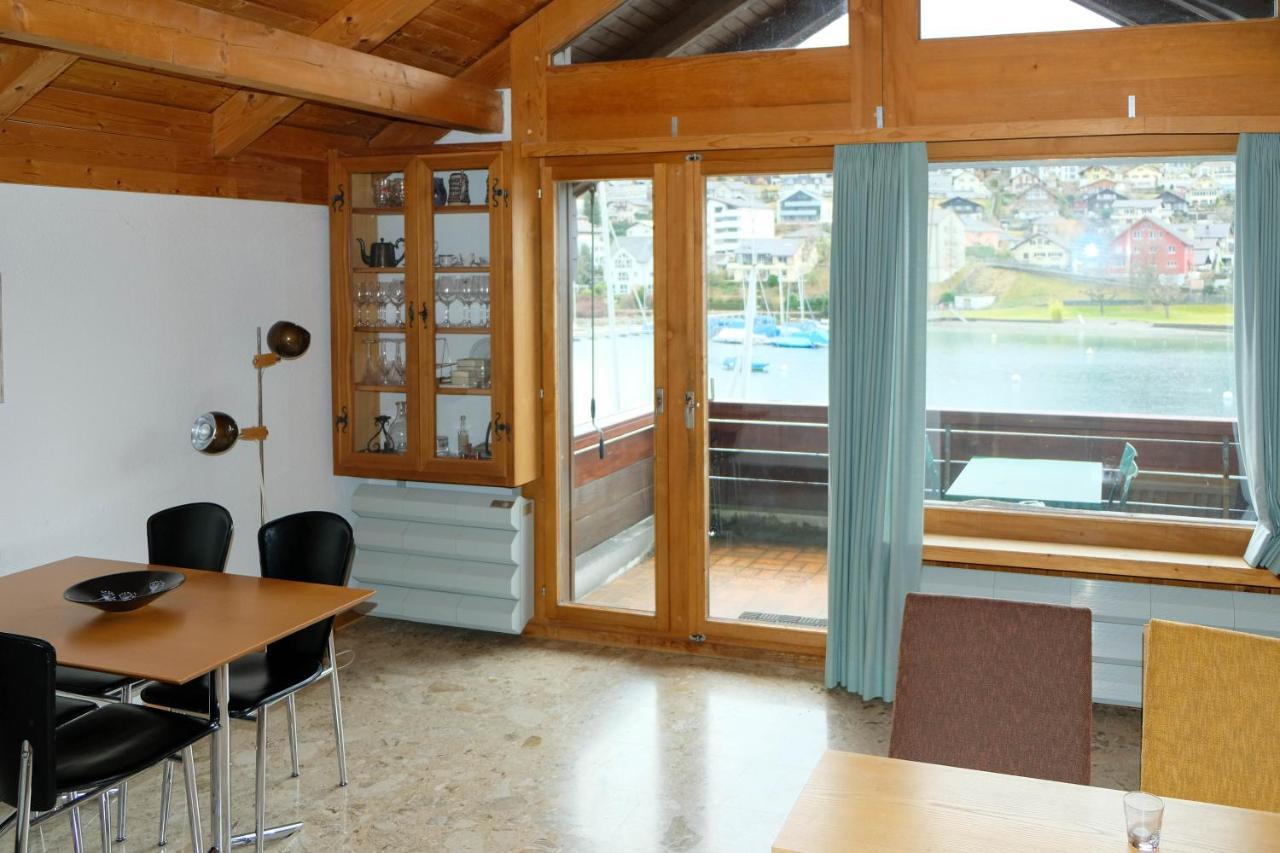 Seewohnung 1 Spiez Bagian luar foto