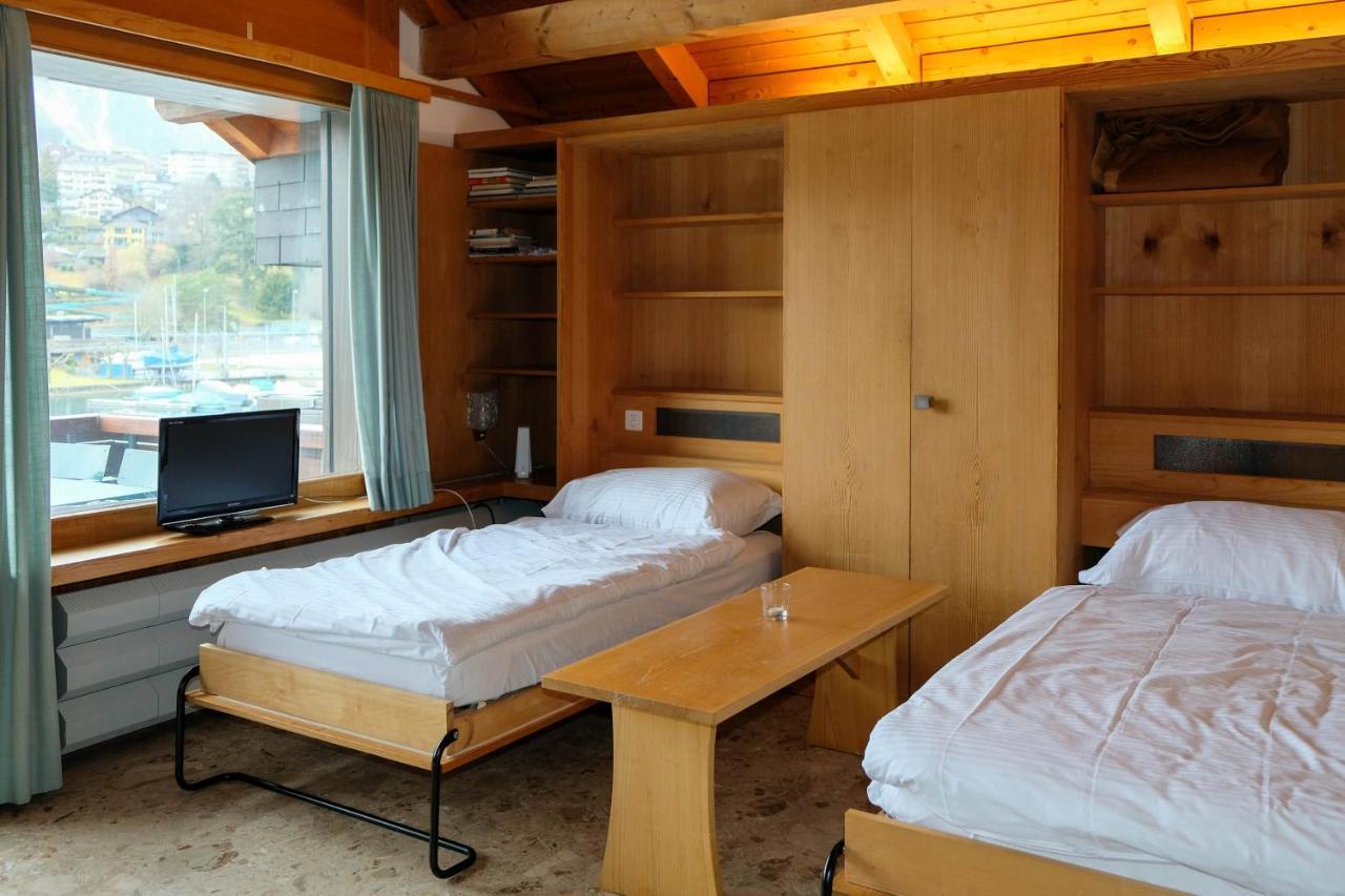 Seewohnung 1 Spiez Bagian luar foto