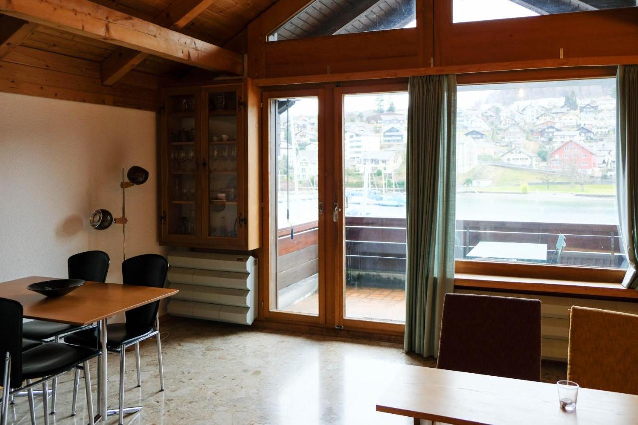 Seewohnung 1 Spiez Bagian luar foto